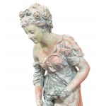 Woman with flowers