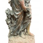 Woman with flowers
