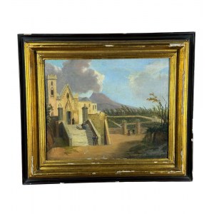 ANONIMO, Small church at the foot of Mount Vesuvius