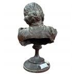Woman with arms joined