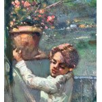 GIOVANNI PANZA, Young Child on a Terrace - Giovanni Panza