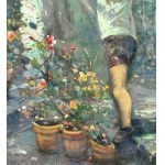 GIOVANNI PANZA, Young Child on a Terrace - Giovanni Panza