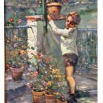 GIOVANNI PANZA, Young Child on a Terrace - Giovanni Panza