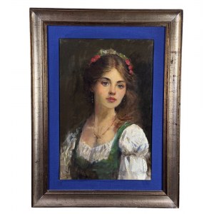 ANONIMO, Portrait of a Woman by an orientalist painter