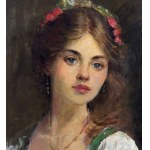 ANONIMO, Portrait of a Woman by an orientalist painter