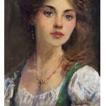 ANONIMO, Portrait of a Woman by an orientalist painter