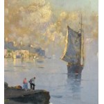 N. DE CORSI, View of a Neapolitan Seascape - N. De Corsi (1882 - 1956)