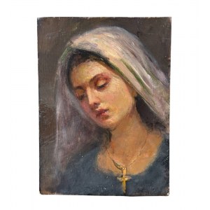 ANONIMO, Woman's Face with a Veil