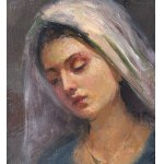 ANONIMO, Woman's Face with a Veil