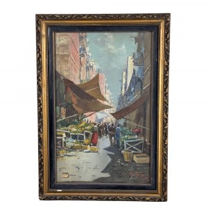 G. MARESCA, Neapolitan market scene - G. Maresca