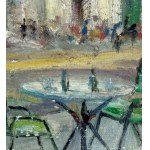 ANGELA CARUGATI, Ulica z kościołem i postaciami - Angela Carugati (1881 - 1977)
