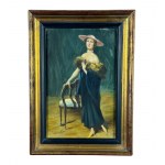 PIETRO SCOPPETTA, Elegant woman’s portrait - Pietro Scoppetta