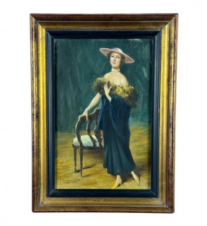 PIETRO SCOPPETTA, Elegant woman’s portrait - Pietro Scoppetta