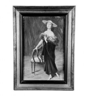 PIETRO SCOPPETTA, Elegant woman’s portrait - Pietro Scoppetta