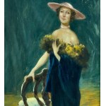PIETRO SCOPPETTA, Elegant woman’s portrait - Pietro Scoppetta