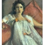 PIETRO SCOPPETTA, Woman on a sofa - Pietro Scoppetta