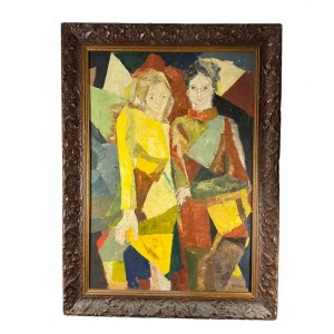 UNIDENTIFIED SIGNATURE, Two Female Figures