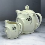 Porzellan-Kaffeeservice für 6 Personen, EPIAG, Tschechische Republik, 1920er-1930er Jahre.