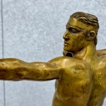 Bronze figure, signed, Aleksander Stachniewski, Warsaw, 1930s.