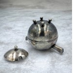 Sugar bowl in metal, signed, Icek Ehrlich, 1920s - 1930s.