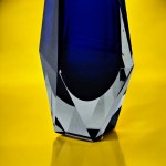 Glass vase, Murano, design by Flavio Poli, mid-20th century