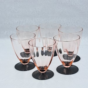 Cups / glasses (6 pieces), Hortensia Steelworks, 1930s.