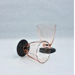 Cups / glasses (6 pieces), Hortensia Steelworks, 1930s.