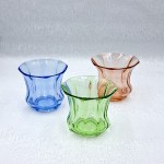 Glass vase, signed, J. Stolle, Glassworks Niemen, model 935, 1930s.