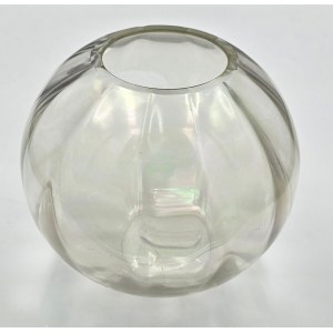 Vase (larger), iridescent glass, signed, Zawiercie Glassworks, 1930s.
