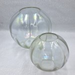 Glasvase (kleiner), schillerndes Glas, signiert, Glashütte Zawiercie, 1930er Jahre.