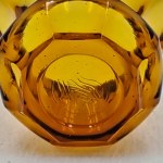 Vaso in vetro, firmato Juliusz Stolle, vetreria Niemen, modello 935, anni Trenta.