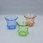 Glass vase, signed, Julius Stolle, Glassworks Niemen, model 935, 1930s.