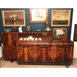 Buffet mit Bar, furniert, Jindrih Halabala, Tschechische Republik, 1930er Jahre.