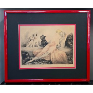 Louis ICART (1888-1950), etching / aquatint, Perfect Harmony, 1932