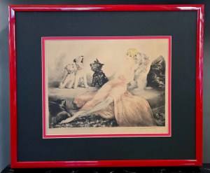 Louis ICART (1888-1950), akwaforta / akwatinta, „Perfect Harmony”, 1932