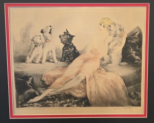 Louis ICART (1888-1950), akwaforta / akwatinta, „Perfect Harmony”, 1932