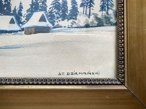 Stanisław Dziemański (1897-1962), Zimowy pejzaż Tatr