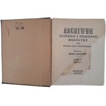 WRZOSEK Adam - Archives of the History and Philosophy of Medicine and the History of Natural Sciences volume V [notebook I-II] 1926