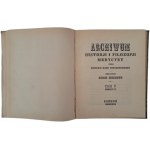 WRZOSEK Adam - Archives of the History and Philosophy of Medicine and the History of Natural Sciences volume V [notebook I-II] 1926