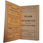PLAN i informator miasta Szczecina 1948. 1:12000 o wym. 82 x 57 cm