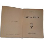 CZECHOW Antoni - Partja Winta 1926 [I polskie wyd.] [OKŁADKA S. NORBLIN]