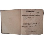 WYKAZ Urządzeń i Obwieszczeń w Dzienniku Urzędowym Królewskiej Regencyi w Poznaniu 1848