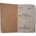 [WOLNY Konstanty] - Ustawy Sejmu Śląskiego 1922-1932 r. Sejm Śląski.