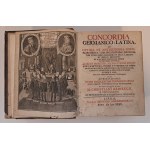 [TEOLOGIA KSIĘGA ZGODY] REINECCIUS Christian - Concordia Germanico-Latina, ad optima et antiquissima exemplaria edita 1735