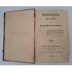 [I wydanie] KORZENIOWSKI Józef - Kollokacya. Wilno 1847