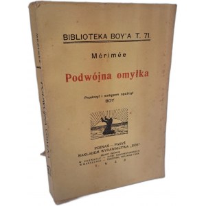 MERIMEE Prosper - Podwójna Omyłka [ZBIÓR NOWEL] 1923