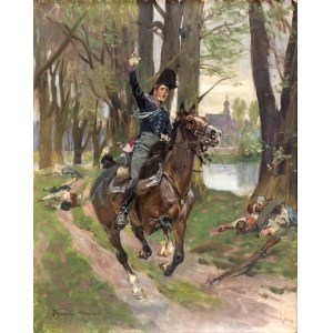 Wojciech KOSSAK (1856-1942), Battle of Raszyn, 1916
