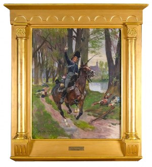 Wojciech KOSSAK (1856-1942), Bitwa pod Raszynem, 1916