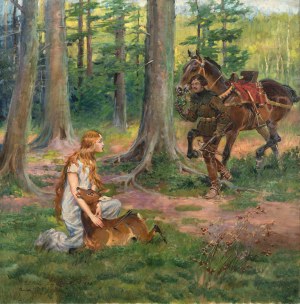 Jerzy KOSSAK (1886-1955), Święty Hubert, 1930
