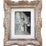 Maurycy GOTTLIEB (1856-1879), Recha, 1877 Scena z „Natana Mędrca”, dramatu Gottholda Ephraima Lessinga